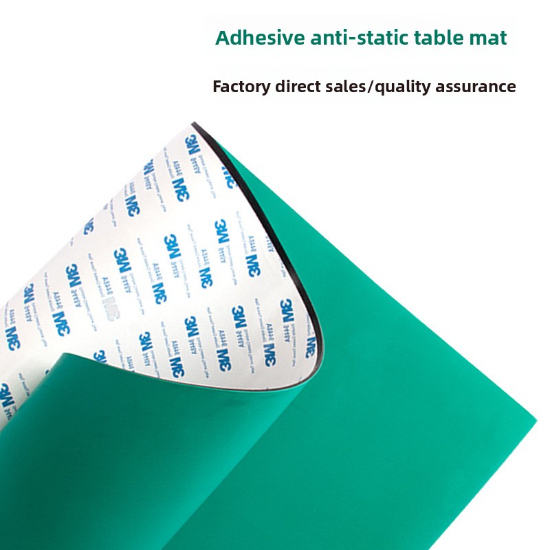 Rubber Mat Desk - 3M-Klebstoff-Rückseite, antistatische Gummi-Arbeitsplattenmatte, hitzebeständige Tischunterlage für