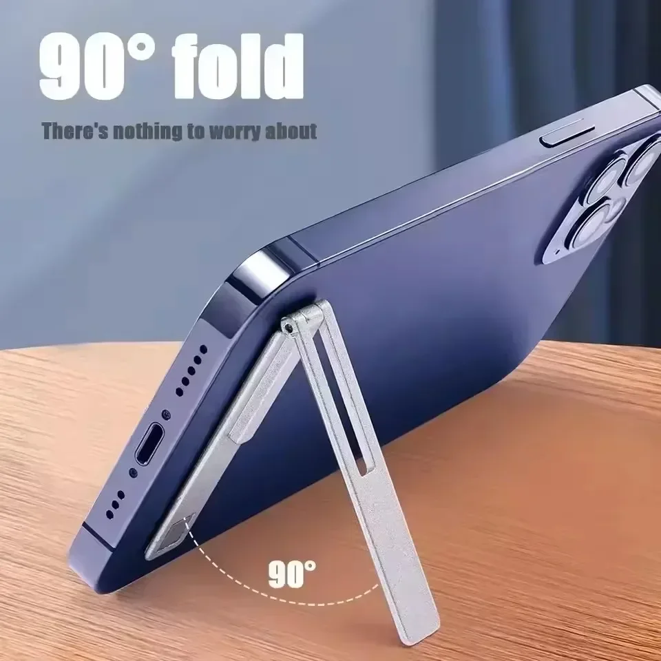 Desk Setup Stand - Magnetischer ultradünner faltbarer Handyhalter aus Metalllegierung,