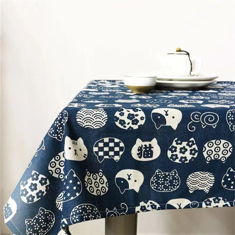 Desk Setup Wallpaper - Ins Tischdecke Baumwolle Leinen Kunst Japanische