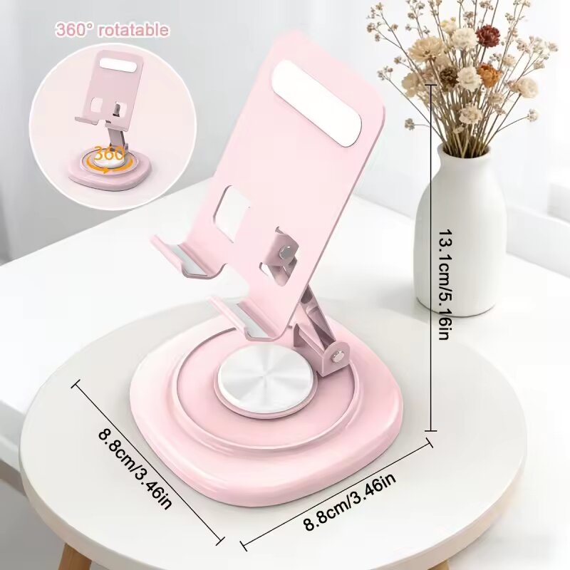 Desk Setup Stand - 360 Grad Drehbarer Faltbarer Desktop-Telefonständer Tragbarer
