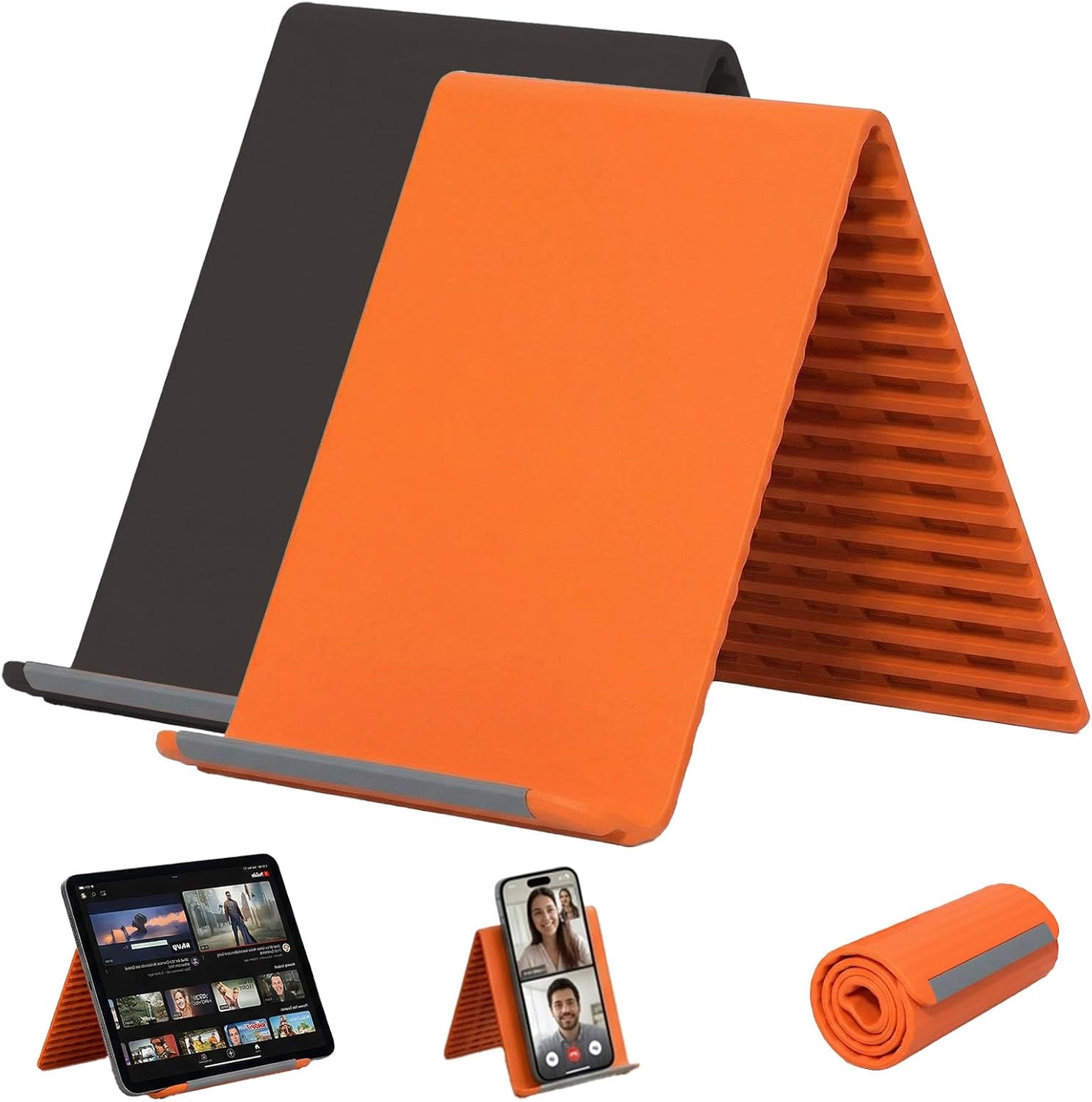 Desk Setup Stand - Tragbarer Silikon-Handyhalter, flexibler Ständer, frei in