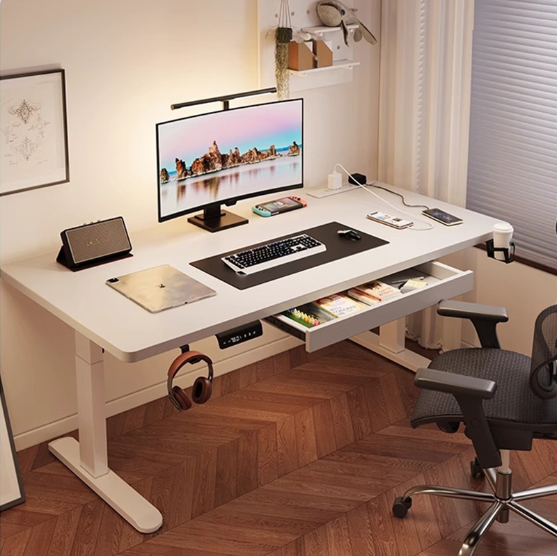 Desk Setup Height - Moderner Elektrischer Stehschreibtisch aus Eisen mit