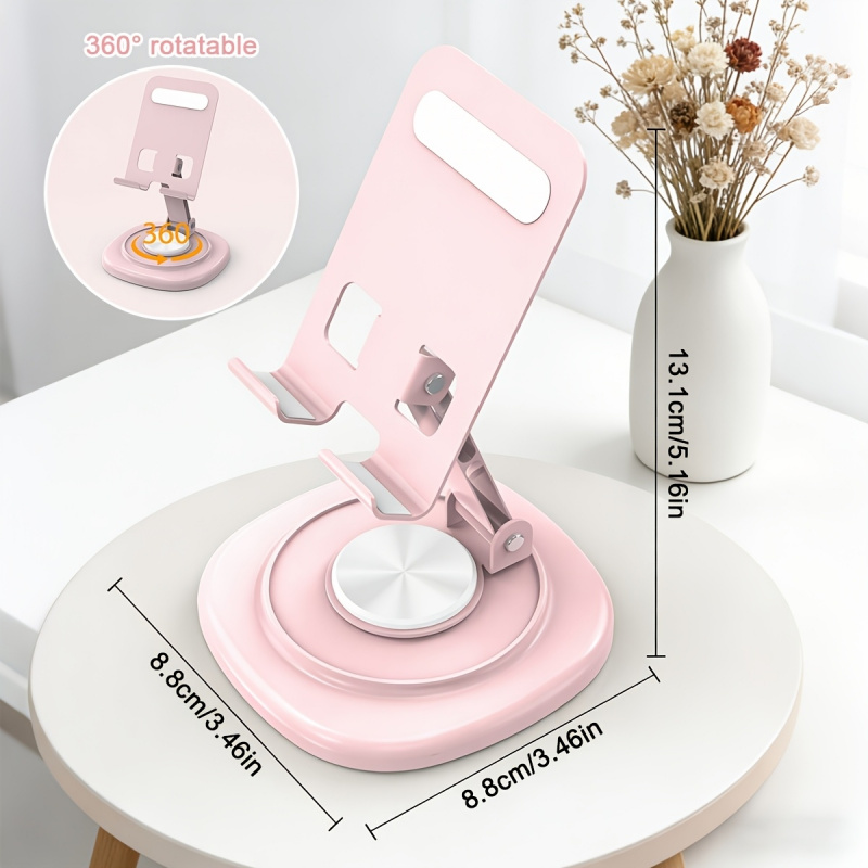 Desk Setup Stand - Macaron Desktop Metall-Drehständer für Telefon und