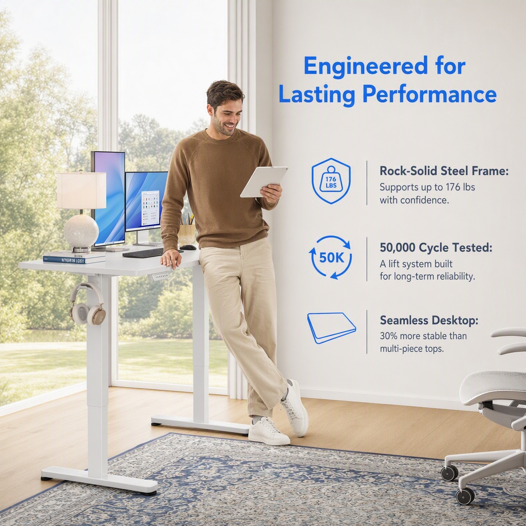 Elektrischer Stehschreibtisch, – Desk Setup Height Bewertung und Preis
