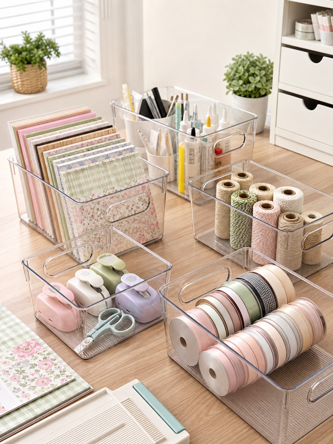 8er-Pack transparente Aufbewah – Desk Setup Organizer Bewertung und Preis