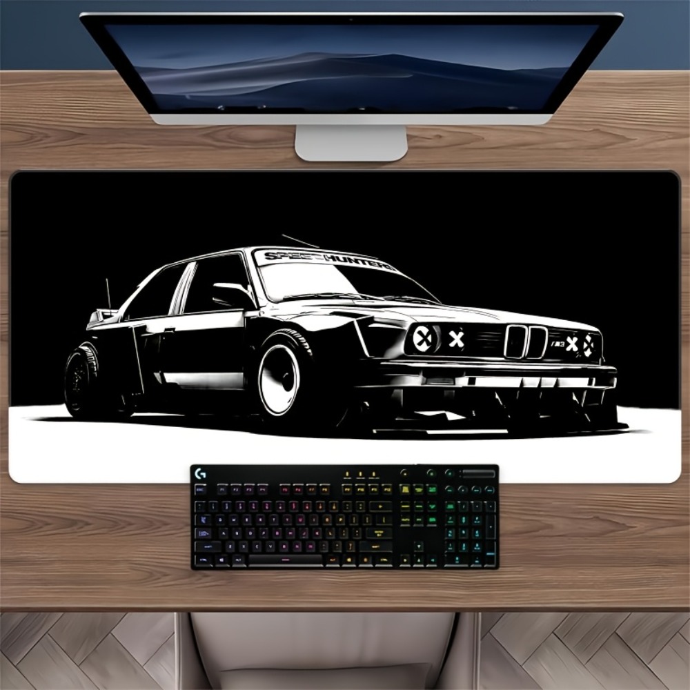 Große Schwarz-Weiße Auto-Gamin – Desk Setup Black And White Bewertung und Preis
