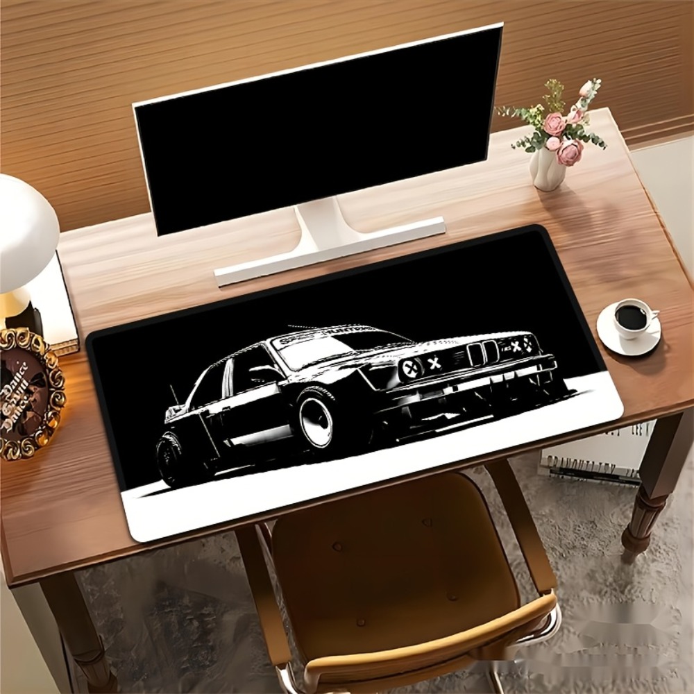 Große Schwarz-Weiße Auto-Gamin – Desk Setup Black And White Bewertung und Preis