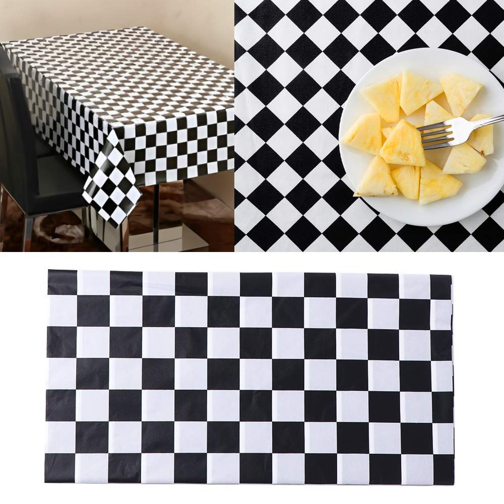 Schwarz-Weiß Karierte Einweg-T – Desk Setup Wallpaper Bewertung und Preis