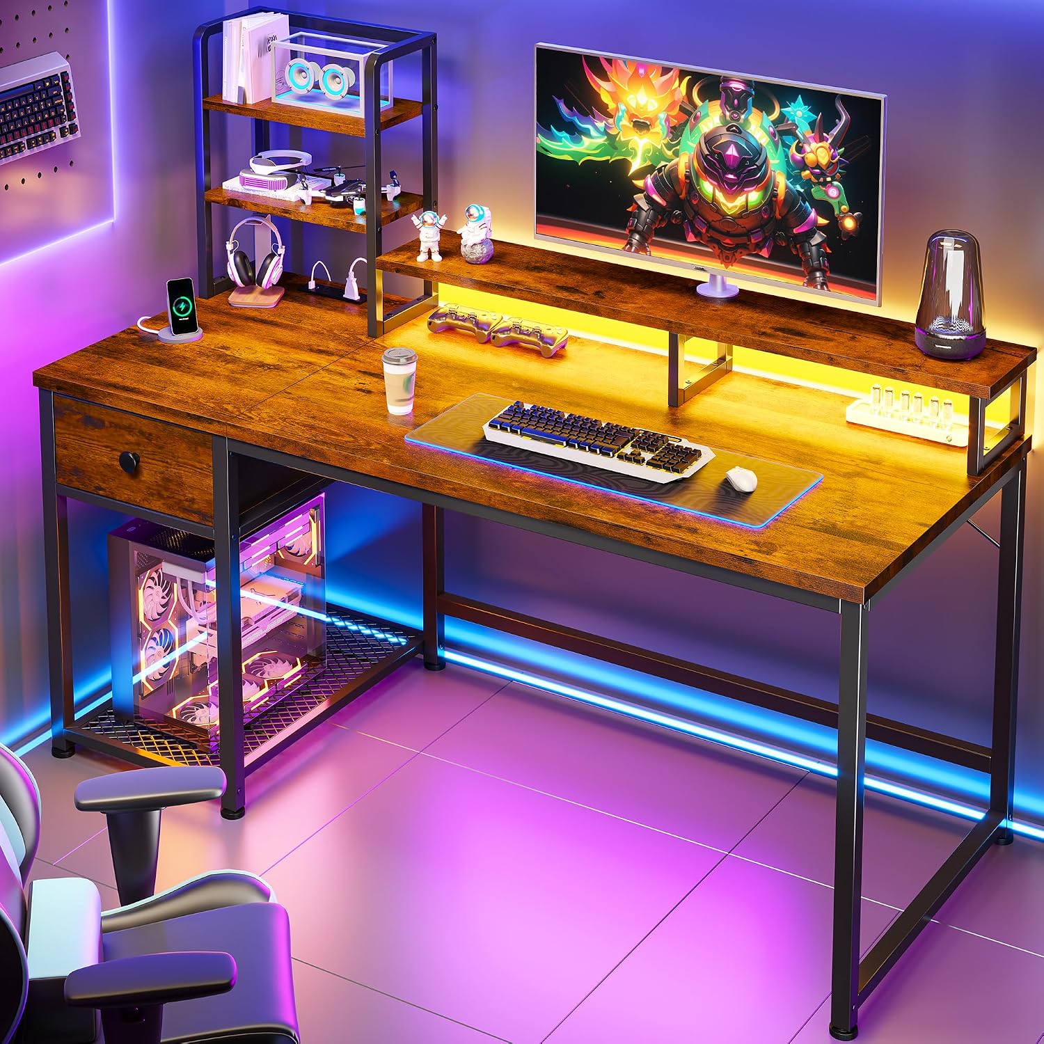 Kleiner Computertisch mit Aufs – Desk Setup In Small Bedroom Bewertung und Preis