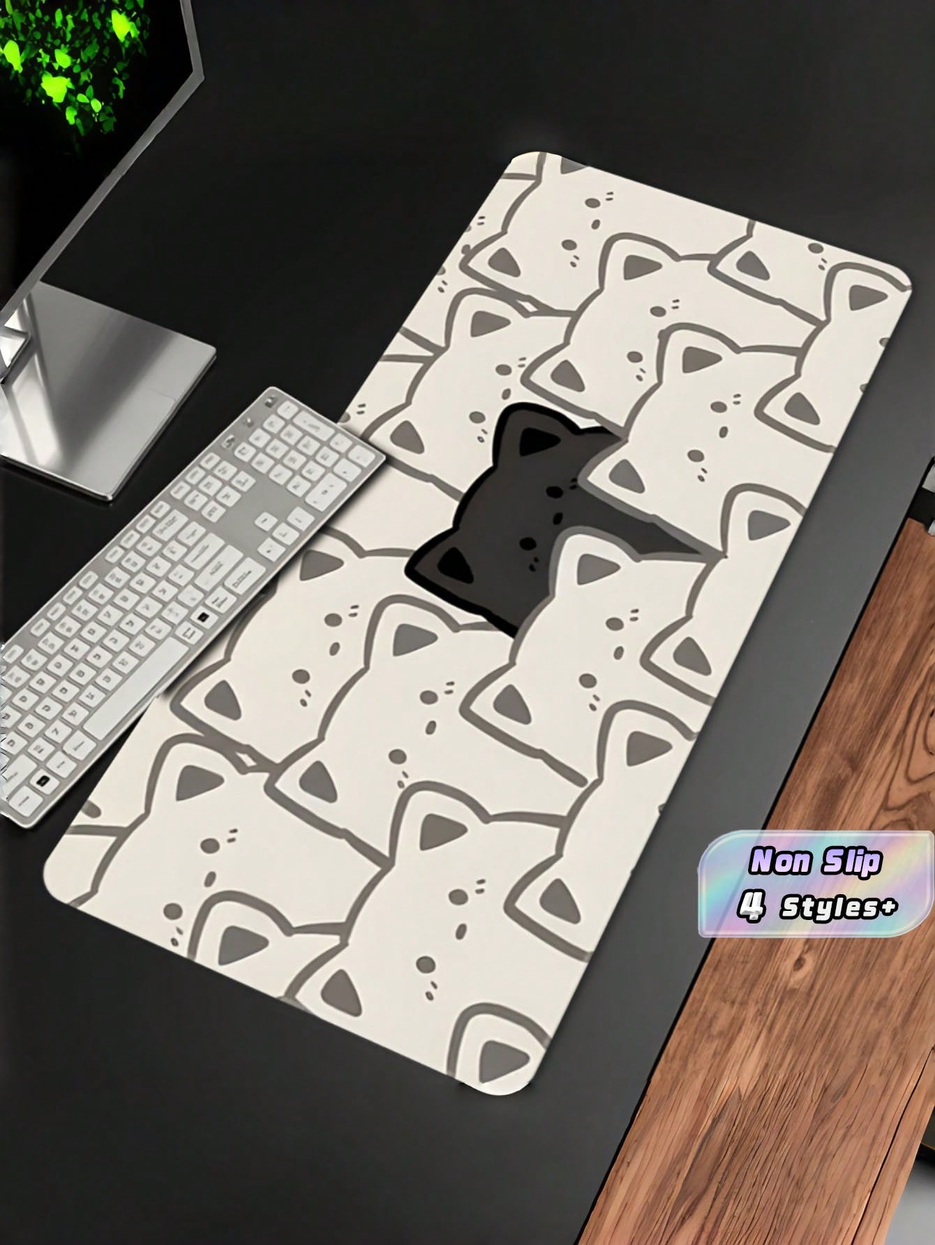 1 Stück Großes Hochwertiges Ru – Desk Setup Black And White Bewertung und Preis