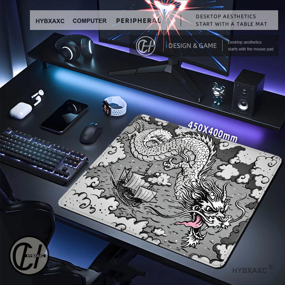 HYBXAXC Schwarz-weißes Drachen – Desk Setup Black And White Bewertung und Preis