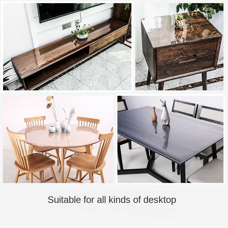 Weiche Glastischdecke, transpa – Desk Setup Wallpaper Bewertung und Preis