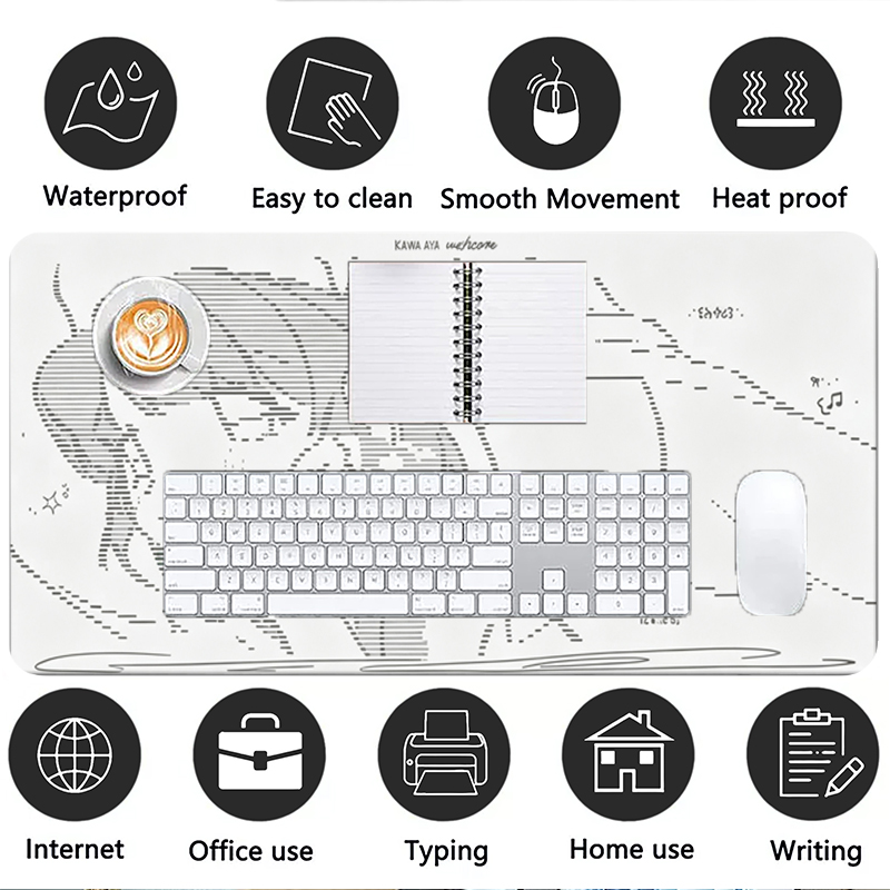 1 Stück Leder-Mauspad Anime En – Desk Setup Mat Bewertung und Preis